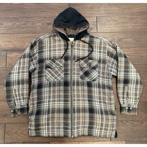 Alaska 1959 Wilderness Gear Plaid Quilted Flannel Shirt Jacket M